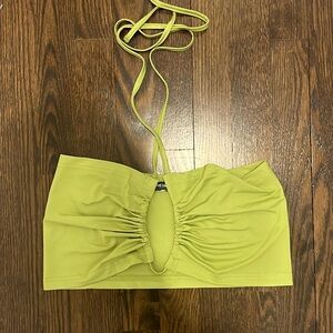 Shein Green Cross Strapp Top